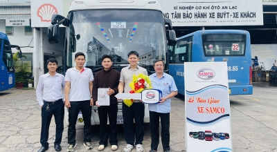 Bàn giao xe khách Samco Growin 29 chỗ ngồi Thế hệ mới cho Công ty TNHH Duy Quý 