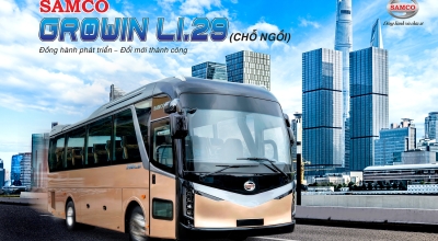 Trình diện phiên bản mới nhất xe Samco Growin 2026 sử dụng hệ thống treo 06 bầu hơi hoàn toàn