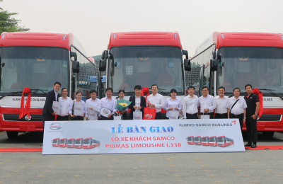 KUMHO SAMCO BUSLINES ĐẦU TƯ LÔ 10 XE GIƯỜNG NẰM SAMCO PRIMAS LIMOUSINE