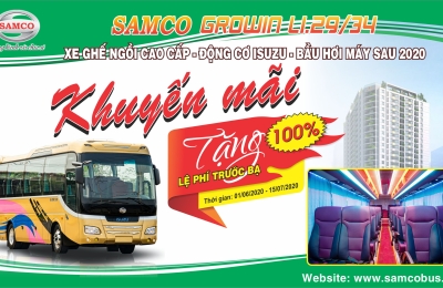 SAMCO ĐỒNG HÀNH KHÁCH HÀNG - KHUYẾN MÃI TẶNG 100% TRƯỚC BẠ