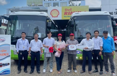 Bàn giao lô xe Samco Felix 29 chỗ ngồi cho Công ty TNHH Duy Quý