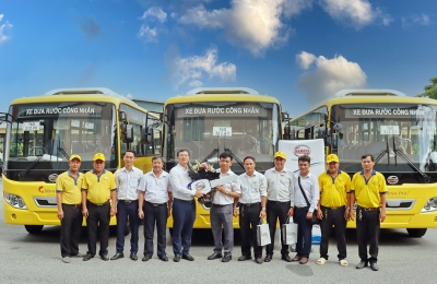 SAMCO BÀN GIAO LÔ 03 XE BUÝT SAMCO CITY 51 CHỖ NGỒI CHO CÔNG TY CỔ PHẦN THỦY SẢN MINH PHÚ HẬU GIANG